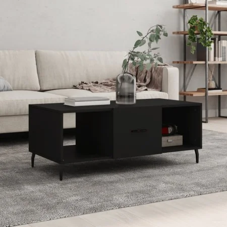 Mesa de centro madera contrachapada negro 102x50x40 cm de vidaXL, Mesas de centro - Ref: Foro24-829317, Precio: 50,69 €, Desc...