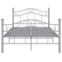 Estructura de cama de metal gris 120x200 cm