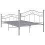 Estructura de cama de metal gris 120x200 cm