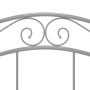 Estructura de cama de metal gris 120x200 cm