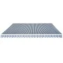 Manually operated folding awning 500 cm blue and white by vidaXL, Awnings - Ref: Foro24-275566, Price: 391,45 €, Discount: %
