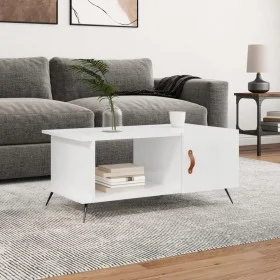 Couchtisch aus glänzend weißem Sperrholz, 90 x 50 x 40 cm von vidaXL, Couchtisch - Ref: Foro24-829462, Preis: 45,79 €, Rabatt: %