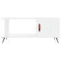 Couchtisch aus glänzend weißem Sperrholz, 90 x 50 x 40 cm von vidaXL, Couchtisch - Ref: Foro24-829462, Preis: 46,14 €, Rabatt: %