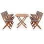Garten-Essset 7-teilig, Eukalyptusholz, graues Textilene von vidaXL, Gartensets - Ref: Foro24-278911, Preis: 546,62 €, Rabatt: %
