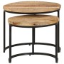 Stackable tables 2 units rough mango wood by vidaXL, Coffee table - Ref: Foro24-337999, Price: 86,32 €, Discount: %
