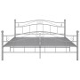 Estructura de cama sin colchón metal gris 140x200 cm