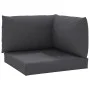 Cojines para palets 3 unidades tela Oxford gris antracita by vidaXL, Cushions for chairs and sofas - Ref: Foro24-315064, Pric...