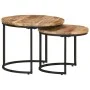 Stackable tables 2 units rough mango wood by vidaXL, Coffee table - Ref: Foro24-337999, Price: 85,28 €, Discount: %