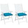 Garden Chair Cushions 2 Pcs Blue Oxford Fabric 40x40x7 cm by vidaXL, Cushions for chairs and sofas - Ref: Foro24-314872, Pric...