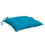 Cojines de silla de jardín 2 uds tela Oxford azul 40x40x7 cm de vidaXL, Cojines para sillas y sofás - Ref: Foro24-314872, Pre...