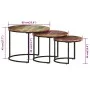 Stackable tables, 3 units, solid recycled wood table by vidaXL, Coffee table - Ref: Foro24-338003, Price: 124,09 €, Discount: %