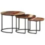 Stackable tables, 3 units, solid recycled wood table by vidaXL, Coffee table - Ref: Foro24-338003, Price: 124,09 €, Discount: %