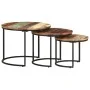 Stackable tables, 3 units, solid recycled wood table by vidaXL, Coffee table - Ref: Foro24-338003, Price: 124,09 €, Discount: %