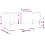 Couchtisch aus weißem Sperrholz, 102 x 50 x 40 cm von vidaXL, Couchtisch - Ref: Foro24-829316, Preis: 60,15 €, Rabatt: %