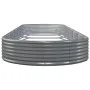 Jardinera arriate acero recubrimiento polvo gris 523x140x36 cm de vidaXL, Maceteros y jardineras - Ref: Foro24-319044, Precio...