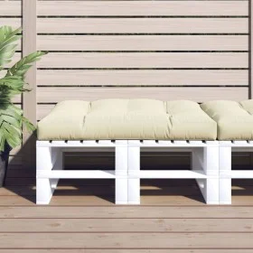 Cream fabric pallet sofa cushion 120x80x12 cm by vidaXL, Cushions for chairs and sofas - Ref: Foro24-314414, Price: 41,37 €, ...