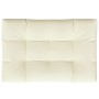 Cremefarbenes Paletten-Sofakissen aus Stoff, 120 x 80 x 12 cm von vidaXL, Kissen für Stühle und Sofas - Ref: Foro24-314414, P...