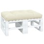 Cremefarbenes Paletten-Sofakissen aus Stoff, 120 x 80 x 12 cm von vidaXL, Kissen für Stühle und Sofas - Ref: Foro24-314414, P...