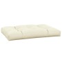 Cremefarbenes Paletten-Sofakissen aus Stoff, 120 x 80 x 12 cm von vidaXL, Kissen für Stühle und Sofas - Ref: Foro24-314414, P...