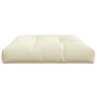 Cremefarbenes Paletten-Sofakissen aus Stoff, 120 x 80 x 12 cm von vidaXL, Kissen für Stühle und Sofas - Ref: Foro24-314414, P...