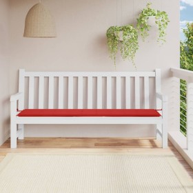 Garden bench cushion Oxford fabric red 200x50x3 cm by vidaXL, Cushions for chairs and sofas - Ref: Foro24-47610, Price: 24,37...