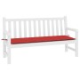 Gartenbankauflage Oxford-Stoff rot 200x50x3 cm von vidaXL, Kissen für Stühle und Sofas - Ref: Foro24-47610, Preis: 24,37 €, R...