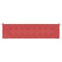 Cojín de banco de jardín tela Oxford rojo 200x50x3 cm de vidaXL, Cojines para sillas y sofás - Ref: Foro24-47610, Precio: 24,...