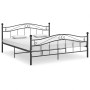 Estructura de cama de metal negro 180x200 cm