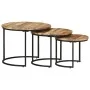 Stackable tables 3 units rough mango wood by vidaXL, Coffee table - Ref: Foro24-338002, Price: 133,08 €, Discount: %