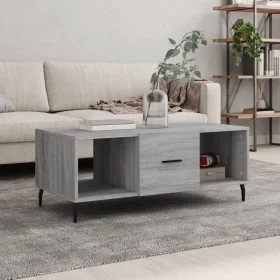 Sonoma-Couchtisch aus grauem Sperrholz, 102 x 50 x 40 cm von vidaXL, Couchtisch - Ref: Foro24-829322, Preis: 54,14 €, Rabatt: %