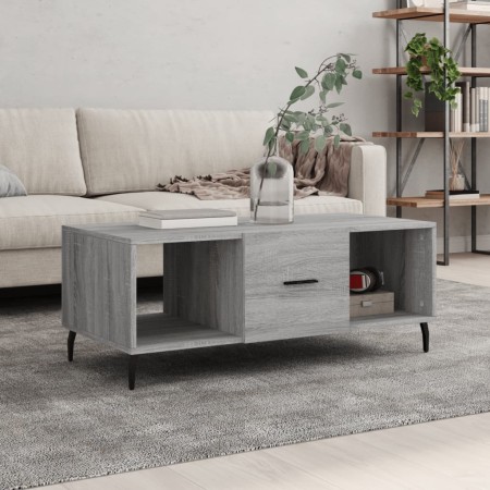 Mesa de centro madera contrachapada gris Sonoma 102x50x40 cm de vidaXL, Mesas de centro - Ref: Foro24-829322, Precio: 54,34 €...