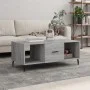 Mesa de centro madera contrachapada gris Sonoma 102x50x40 cm de vidaXL, Mesas de centro - Ref: Foro24-829322, Precio: 53,92 €...