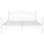 Estructura de cama de metal blanco 180x200 cm