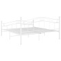 Estructura de cama de metal blanco 180x200 cm