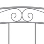 Estructura de cama de metal gris 180x200 cm