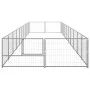 Silberner Zwinger 20 m² Stahl von vidaXL, Hundehütten und Zäune - Ref: Foro24-3082126, Preis: 383,29 €, Rabatt: %