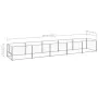 Perrera plateada 5 m² acero de vidaXL, Casetas y cercados para perros - Ref: Foro24-3082103, Precio: 196,67 €, Descuento: %