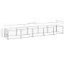 Silberner Zwinger 5 m² aus Stahl von vidaXL, Hundehütten und Zäune - Ref: Foro24-3082103, Preis: 199,06 €, Rabatt: %