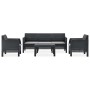 Garden furniture set 4 pieces anthracite gray PP rattan cushions by vidaXL, Garden sets - Ref: Foro24-3067235, Price: 525,08 ...