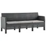 Gartenmöbel-Set 4-teilig anthrazitgraue PP-Rattankissen von vidaXL, Gartensets - Ref: Foro24-3067235, Preis: 518,59 €, Rabatt: %