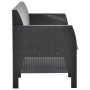Garden furniture set 4 pieces anthracite gray PP rattan cushions by vidaXL, Garden sets - Ref: Foro24-3067235, Price: 525,08 ...