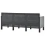 Gartenmöbel-Set 4-teilig anthrazitgraue PP-Rattankissen von vidaXL, Gartensets - Ref: Foro24-3067235, Preis: 518,59 €, Rabatt: %