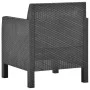 Gartenmöbel-Set 4-teilig anthrazitgraue PP-Rattankissen von vidaXL, Gartensets - Ref: Foro24-3067235, Preis: 518,59 €, Rabatt: %