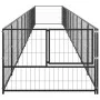 Steel dog kennel 10 m² black by vidaXL, Dog kennels and fences - Ref: Foro24-3082100, Price: 379,48 €, Discount: %