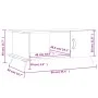 Couchtisch aus weißem Sperrholz, 90 x 50 x 40 cm von vidaXL, Couchtisch - Ref: Foro24-829460, Preis: 60,61 €, Rabatt: %