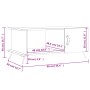 White plywood coffee table 90x50x40 cm by vidaXL, Coffee table - Ref: Foro24-829460, Price: 61,09 €, Discount: %