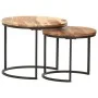 Stackable tables 2 units solid acacia wood by vidaXL, Coffee table - Ref: Foro24-286186, Price: 77,90 €, Discount: %