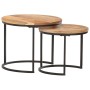 Stackable tables 2 units solid acacia wood by vidaXL, Coffee table - Ref: Foro24-286186, Price: 80,03 €, Discount: %