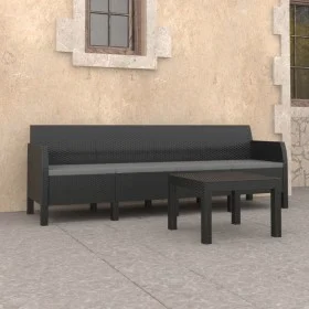 Garden furniture set 2 pieces anthracite gray PP rattan cushions by vidaXL, Garden sets - Ref: Foro24-3079670, Price: 398,31 ...