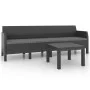 Gartenmöbel-Set 2 Stück anthrazitgraue PP-Rattankissen von vidaXL, Gartensets - Ref: Foro24-3079670, Preis: 398,31 €, Rabatt: %
